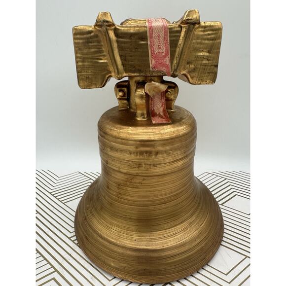 Philadelphia Heritage Whiskey Bicentennial Decanter Liberty Bell 22k Gold 1976 - Picture 1 of 5